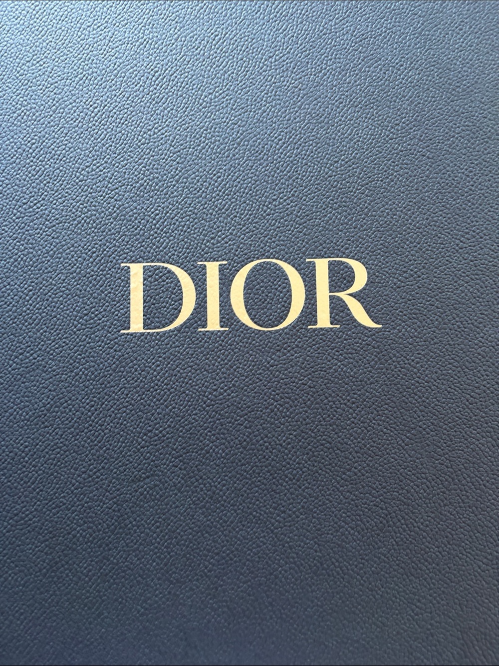 Dior Navy Box with Gold Logo